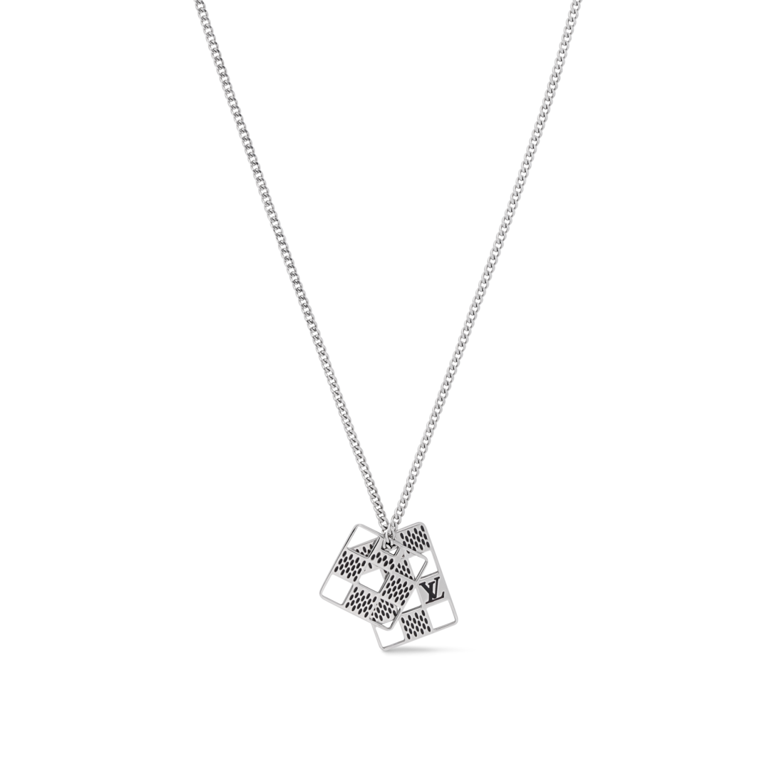 Damier Staples Cut Out Pendant S00 - Men - Fashion Jewelry | LOUIS